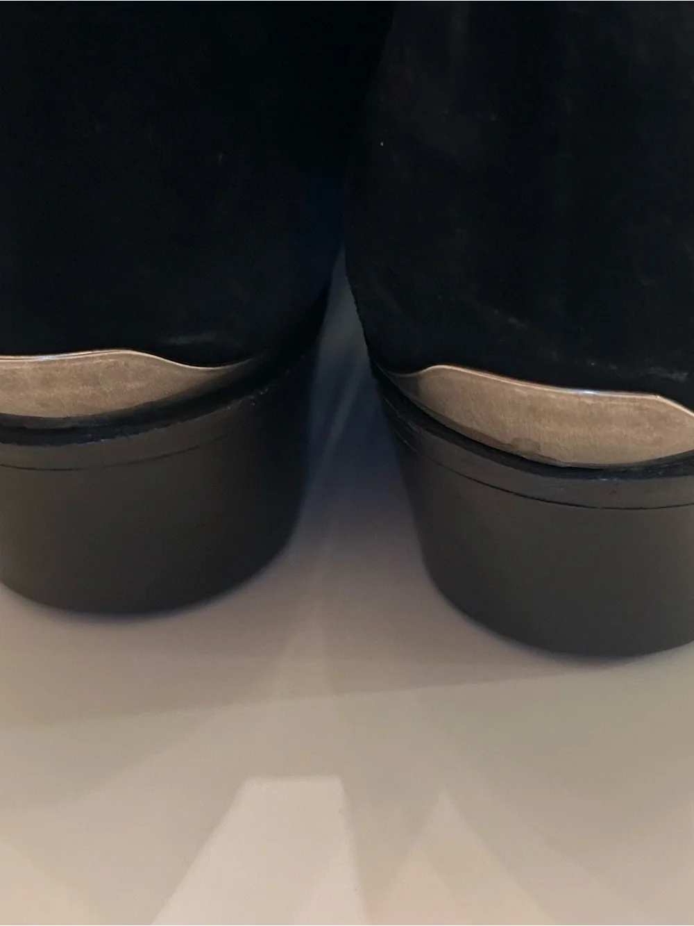 Stuart Weitzman Women’s Black Suede Pointed Lace-Up Ankle Boots with Conchos
